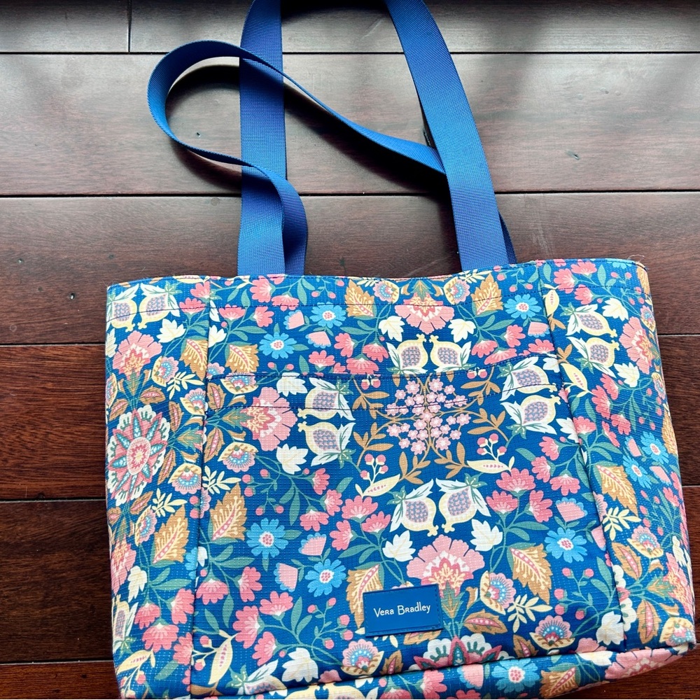 Vera Bradley City Shopper Tote Enchanted Mandala Blue